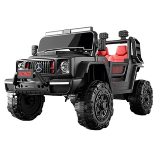 儿童电动车四轮汽车越野车可坐人男女孩遥控车宝宝周岁礼物玩具车