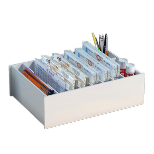 票据收纳盒办公用品财务会计增值税专用文件架单据信封发票收据档案办公室桌面资料账单多格分类收纳整理盒子