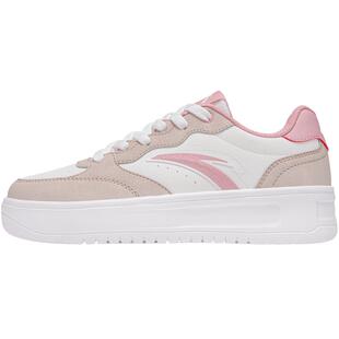 安踏女鞋轻松板鞋2026新款夏季厚底休闲鞋子轻便透气学生运动鞋女