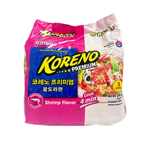【自营】PALDO八道新品鲜虾味方便面koreno夜宵拉面快煮面