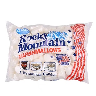 Marshmallows美国进口落基山白色棉花糖牛轧糖雪花酥烘焙烧烤原料
