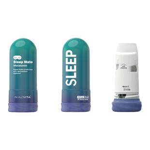 美国InhaleVita速睡伴自吸罐吸入褪黑素安瓶闪睡整晚容易醒倒时差