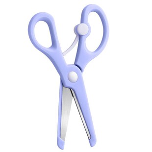 儿童剪刀安全手工幼儿园宝宝剪纸彩纸用学生文具美术美工剪刀塑料家用圆头不伤手DIY工具学习用品剪子套装
