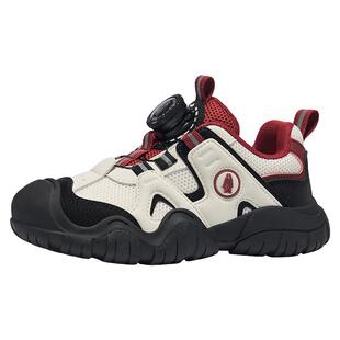 暇步士童鞋儿童运动鞋中大童2026过年红色休闲鞋男童户外跑步鞋男