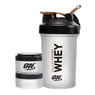 ON 3Layers Shaker Protein Bottle Powder Sports Gym Mixer Cup