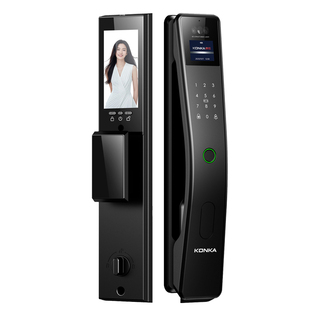 康佳K1人脸识别指纹锁家用防盗门可视猫眼全自动电子智能锁密码锁