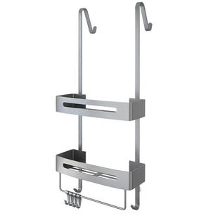 浴室置物架洗手间不锈钢挂篮卫生间收纳厕所淋浴房挂架玻璃门架子