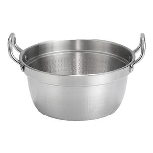 韩式304不锈钢双高耳泡面锅煮面汤锅小火锅拉面锅燃气电磁炉专用