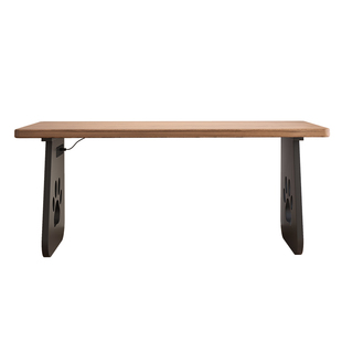 纯实木家用书桌猫头猫爪台式电脑桌双人电竞桌实木办公桌大板定制