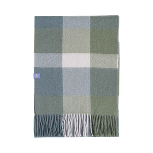 双成记羊绒礼盒丨格纹羊绒围巾礼盒装100%纯羊绒保暖情侣圣诞礼物