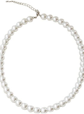 旗袍珍珠项链女士项圈锁骨链