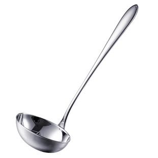 韩国进口304不锈钢家用大号汤勺长柄厨具盛汤盛粥稀饭勺炒菜勺子