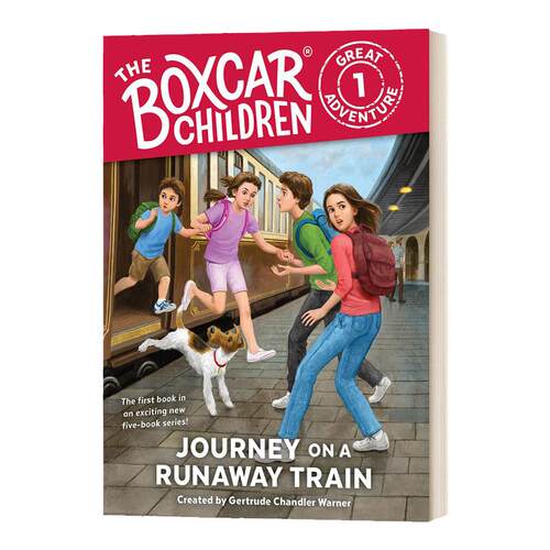 棚车少年伟大冒险系列1 脱轨列车之旅 英文原版 Journey on a Runaway Train 英文版 The Boxcar Children 进口英语原版书籍