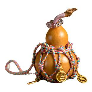 思怀天然葫芦汽车挂件创意手捻盘玩女款网兜文玩葫芦挂饰包挂礼物