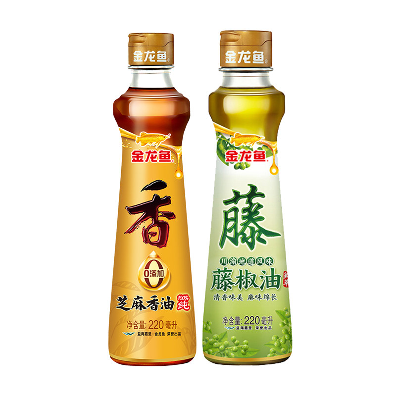 金龙鱼芝麻香油220ml藤椒油220ml