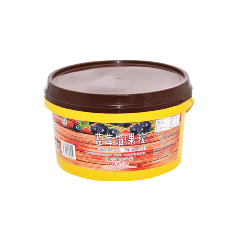 朱师傅蓝莓果粒馅5kg 蛋糕面包夹心冰淇淋装饰果酱烘焙专用果肉馅