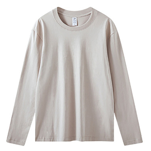 优款女装纯棉长袖t恤秋冬季2026新款大码内搭白色不透打底上衣女
