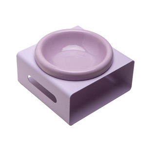 Petdebby宠物AE碗狗狗吃饭喝水碗猫碗陶瓷防黑下巴增高碗架猫咪碗