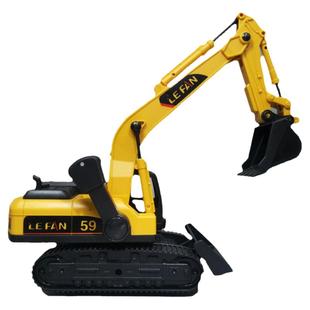 大号惯性挖掘机儿童仿真耐摔破碎锤抓木机挖推土机手摇工程车玩具