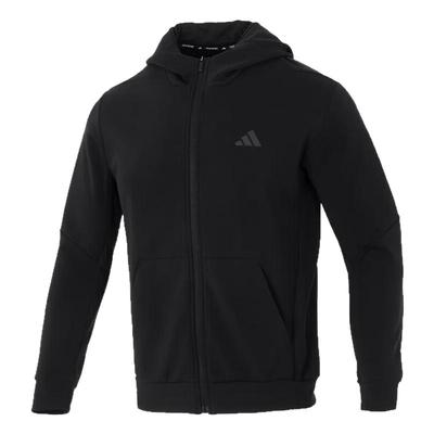 阿迪达斯男装新款D4T FULL-ZIP HO运动服防风针织夹克外套IY1131