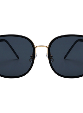 墨镜街拍时尚方框网红圆脸度假