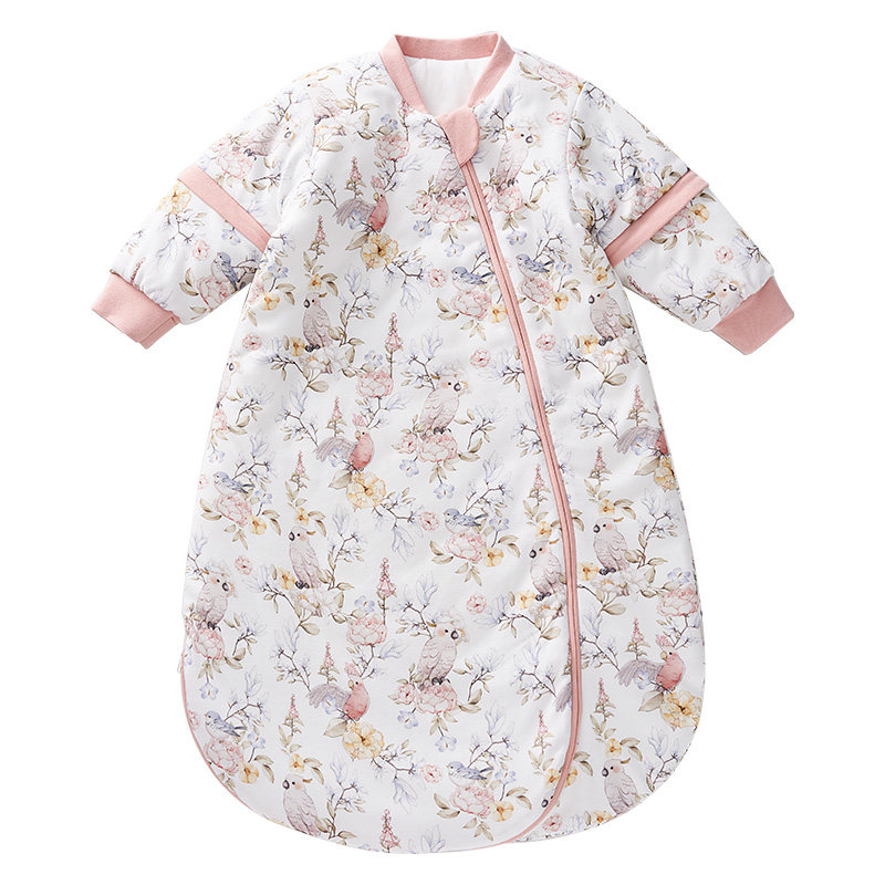 欧孕婴儿睡袋春秋冬款新生儿一体宝宝竹棉恒温睡袋防踢被四季通用