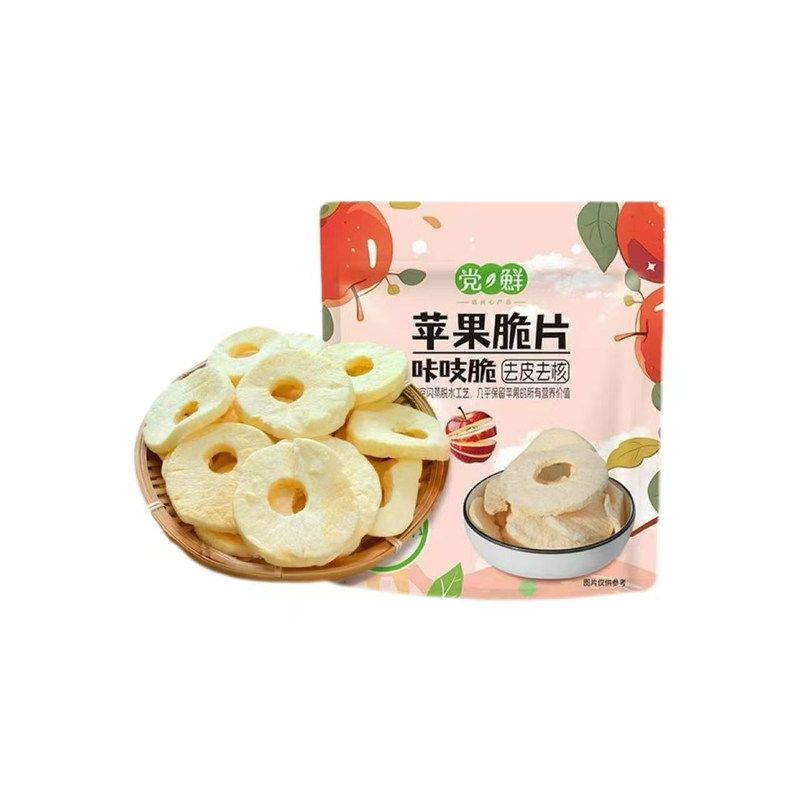 党鲜苹果脆片酸甜可口苹果干
