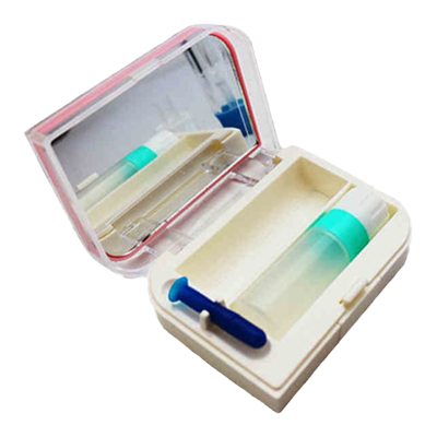 凯达硬性RGP隐形眼镜护理液盒伴侣盒内含吸棒+镜子+小瓶子包邮QX