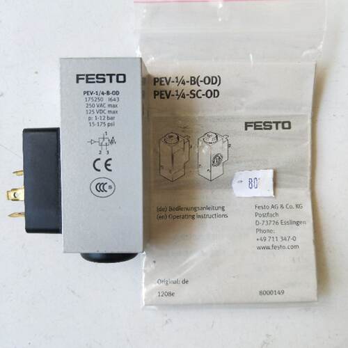 议价全新原装费斯托  PEV-1/4-B-OD 175250  实物拍摄  现货