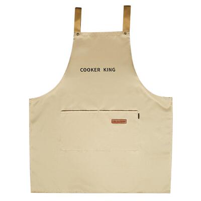 炊大皇围裙家用厨房做饭餐饮专用工装围腰防泼水防油防污耐磨围裙
