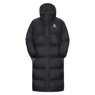 骆驼羽绒服女中长款户外冬季外套男女款防寒服2025加厚面包服