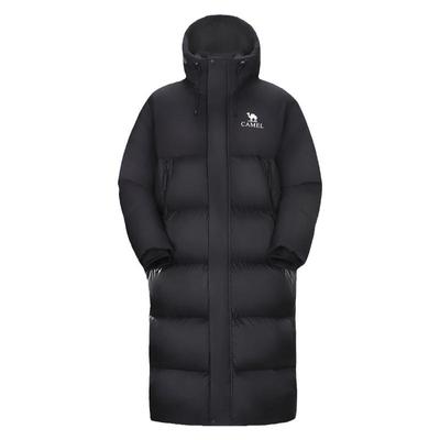 骆驼羽绒服女中长款户外冬季外套男女款防寒服2025加厚面包服