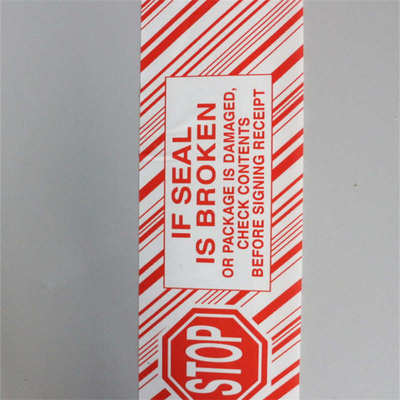 新品宽7cmSTOP英文警示防盗包装红字白色封箱标签大卷透明胶带