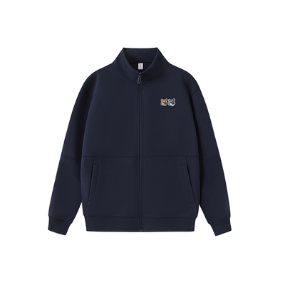 韩国ADER NANA青春活力风连帽拉链卫衣男女宽松动物刺绣开衫外套