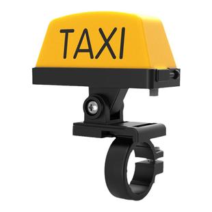 摩托车TAXI摩的灯个性创意电瓶车头盔装饰灯充电快拆的士灯警示灯