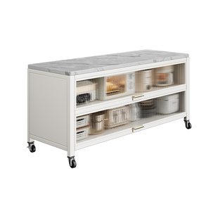 家图腾厨房置物架多功能置物柜家用收纳柜碗柜餐边储物柜微波炉架