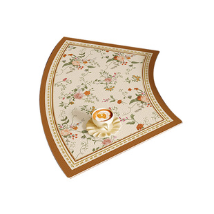 圆桌扇形餐垫美式防水防油高级感西餐垫隔热垫耐高温防烫碗餐盘垫