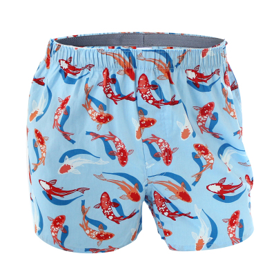 梭织居家宽松大码4条纯棉内裤