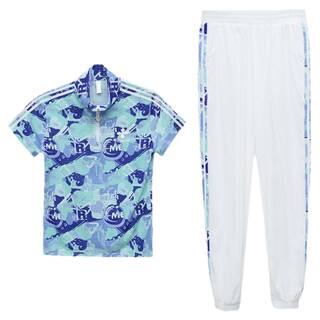 运动服减龄时髦夏季时尚印花薄款短袖束脚裤跑步服休闲套装女