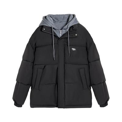 回力棉服冬季男款假两件外套