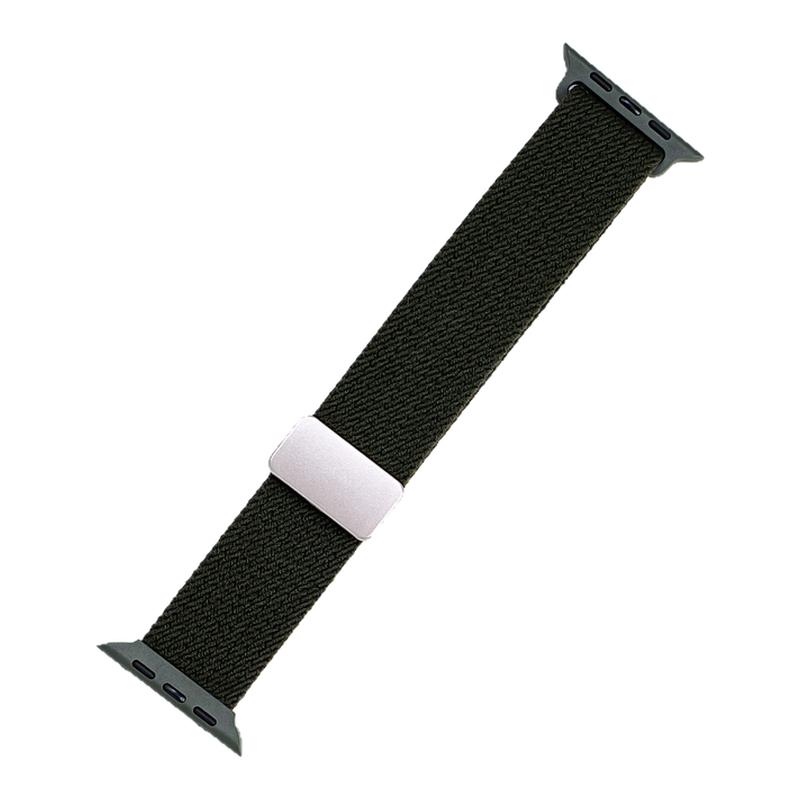 华强北苹果iwatchS56789通用尼龙手表带尼龙编织条纹儿童35mmband
