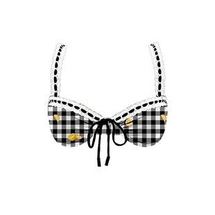 atlanticbeach2024新款度假泳衣 复古格纹性感分体泳装时尚比基尼