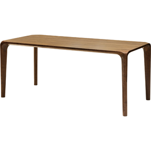 北美黑胡桃木餐桌长方形饭桌餐厅家具洽谈桌北欧实木桌子吃饭家用