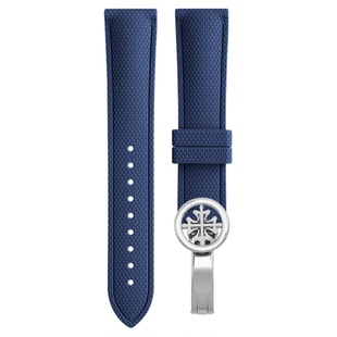 适用百达翡丽氟橡胶手表带快拆5205男防水尼龙编织纹路5147/5961