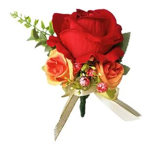 定制商务会议贵宾胸花新款绒面年会开业嘉宾结婚姐妹中式新郎襟花