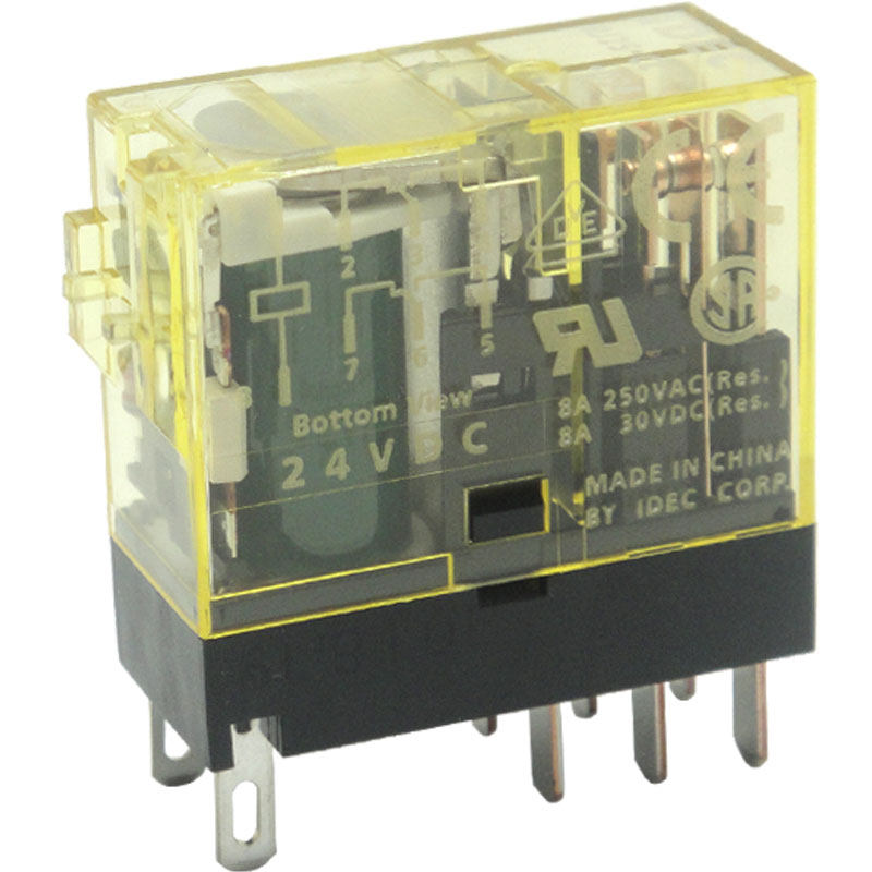 薄型IDEC和泉中间继电器RJ2S-CL-D24 1S dc24V D12 A220 A110 A24