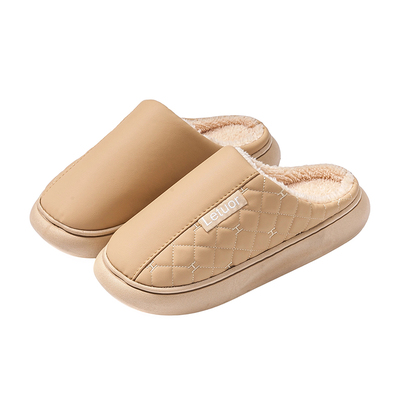 女士棉拖鞋情侣防滑防水保暖毛绒