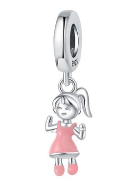 2024原创设计diy手链配件S925银潘家风格珠子咖啡机咖啡豆吊坠