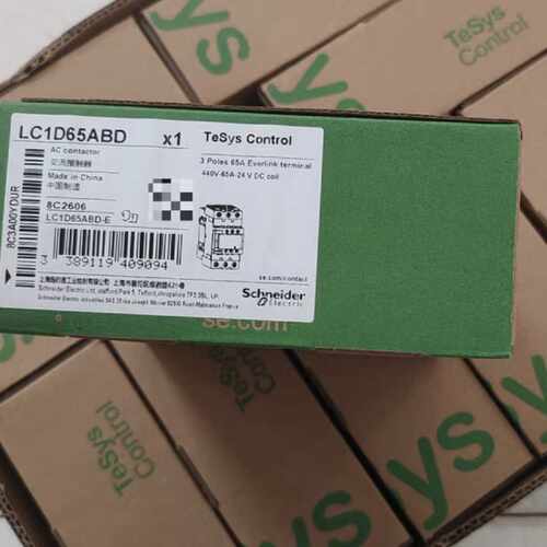 议价施耐德LC1D65ABD交流接触器TeSys Control系列3P 65A
