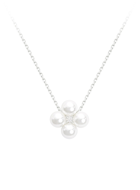 HD赫琳德四叶草珍珠项链杨颖同款